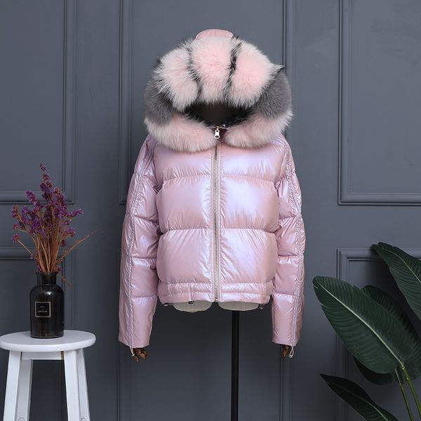 real fur 2019 winter jacket women real fur collar silver golden white duck down coat double sided hooded waterproof parkas, Black
real fur 2019 winter jacket women real fur collar silver golden white duck down coat double sided hooded waterproof parkas, Black