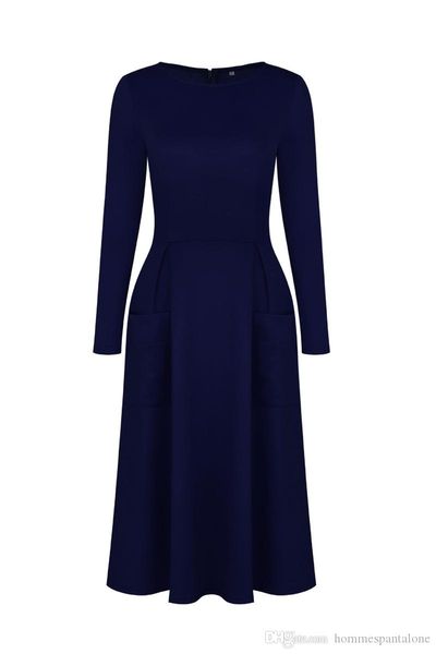 spring designer solid women dresses casual long sleeve crew neck dress fashion panelled empire dress with pocket, Black;gray
spring designer solid women dresses casual long sleeve crew neck dress fashion panelled empire dress with pocket, Black;gray
