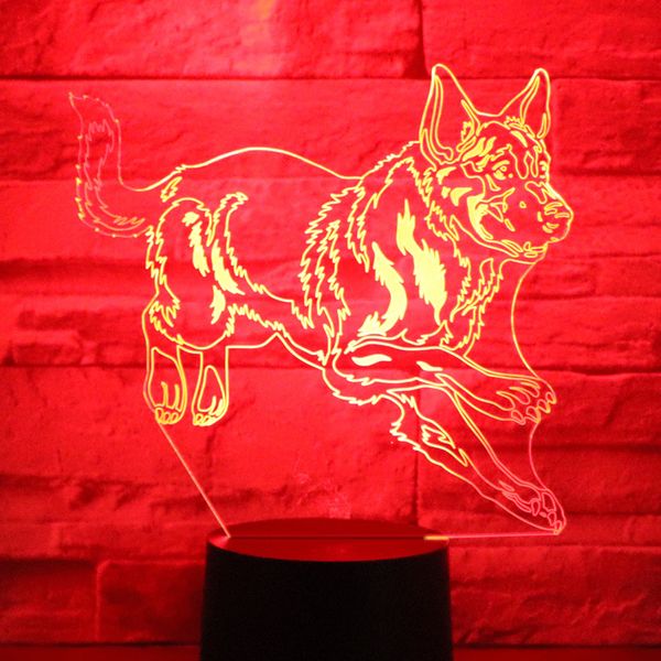 3d led night light german shepherd dog with 7 colors light for home decoration lamp amazing visualization optical illusion
3d led night light german shepherd dog with 7 colors light for home decoration lamp amazing visualization optical illusion
