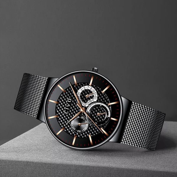 civo 2019 new mens watches clock quartz watch men slim mesh steel waterproof sport watch relogio masculino saat, Slivery;brown
civo 2019 new mens watches clock quartz watch men slim mesh steel waterproof sport watch relogio masculino saat, Slivery;brown