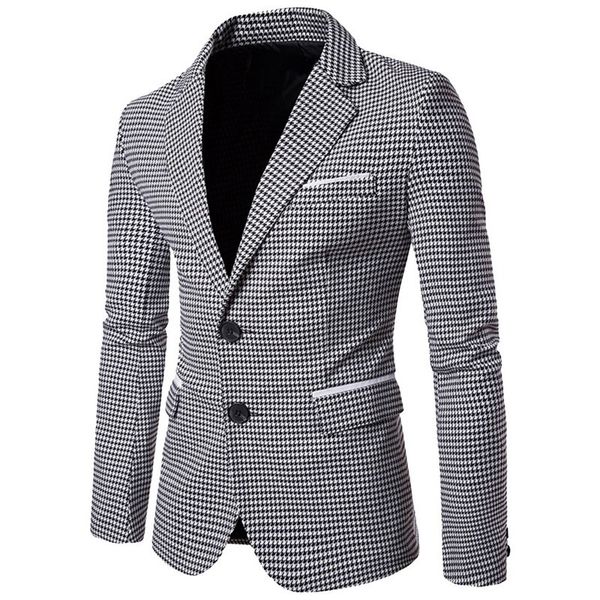 oeak casual plaid print men blazer 2018 fashion long sleeve wedding dress coat autumn white social business mens blazer jacket, White;black
oeak casual plaid print men blazer 2018 fashion long sleeve wedding dress coat autumn white social business mens blazer jacket, White;black