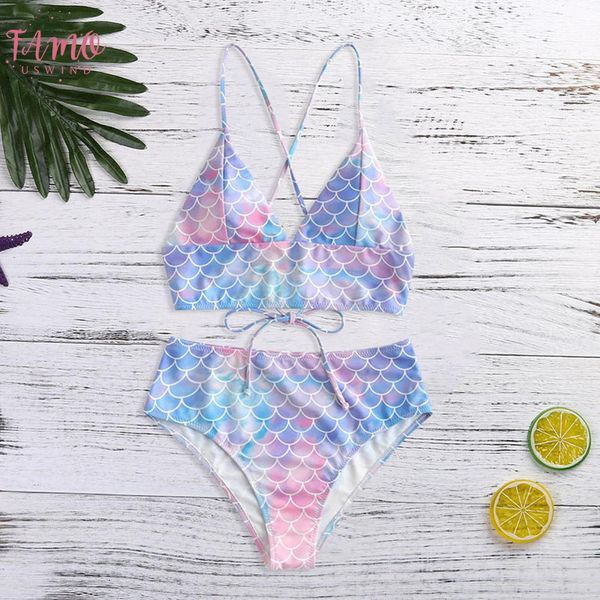 z3 cute mermaid scales bikinis 2020 bikini set push up biquini cross bandage swimwear women high waist swimsuit suit, White;black
z3 cute mermaid scales bikinis 2020 bikini set push up biquini cross bandage swimwear women high waist swimsuit suit, White;black
