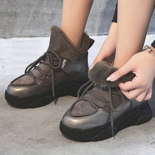women boots winter warm plush suede snow platform boots black lace-up fur boot ankle female fashion rubber flat ladies shoes
women boots winter warm plush suede snow platform boots black lace-up fur boot ankle female fashion rubber flat ladies shoes
