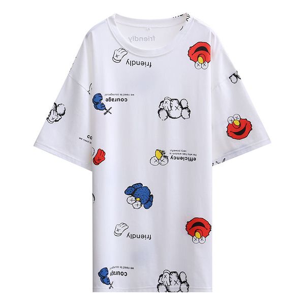 women t-shirts casual harajuku korean cartoon printed tee summer female short sleeve t shirt for women clothing, White
women t-shirts casual harajuku korean cartoon printed tee summer female short sleeve t shirt for women clothing, White