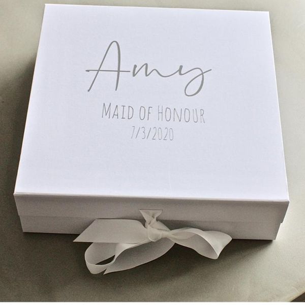 personalised large bridesmaid proposal box, bridesmaid thank you box, white flower girl gift maid of honour box
personalised large bridesmaid proposal box, bridesmaid thank you box, white flower girl gift maid of honour box
