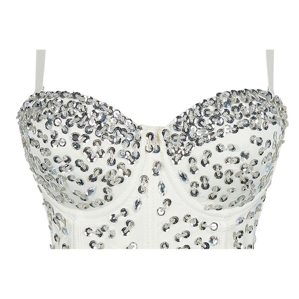 женщины sexy rhinestone бисероплетение top белых рукава корсажи клуб партия корсет длинного жилет rave фестиваль, White
женщины sexy rhinestone бисероплетение top белых рукава корсажи клуб партия корсет длинного жилет rave фестиваль, White