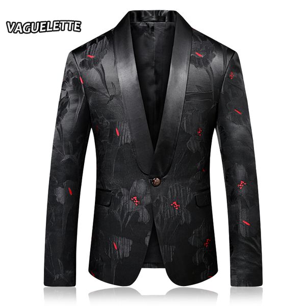 embroidered mens floral blazer jacket slim fit single button shawl collar male stage costume wedding men blazer pattern m-4xl, White;black
embroidered mens floral blazer jacket slim fit single button shawl collar male stage costume wedding men blazer pattern m-4xl, White;black