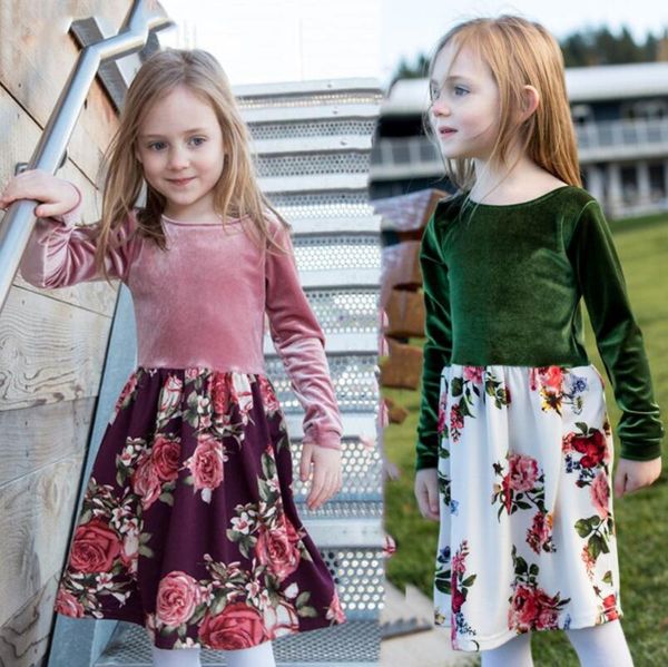 autumn style dress for small and medium sized girls flower printed korean velvet stitching dress ing, Red;yellow
autumn style dress for small and medium sized girls flower printed korean velvet stitching dress ing, Red;yellow