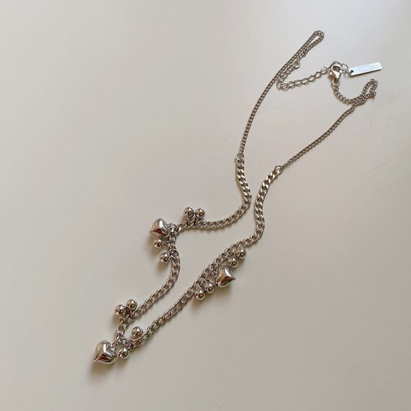 elegant round bead necklace 925 sterling silver white gold drop choker necklace heart pendant for women fashion jewelry, Golden;silver
elegant round bead necklace 925 sterling silver white gold drop choker necklace heart pendant for women fashion jewelry, Golden;silver