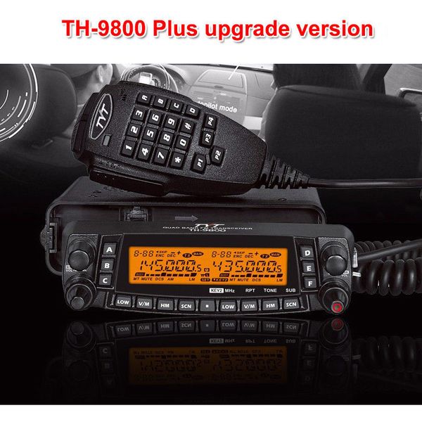 Late t ver ion tyt th 9800 quad band 50w walkie talkie upgraded th9800 car radio
