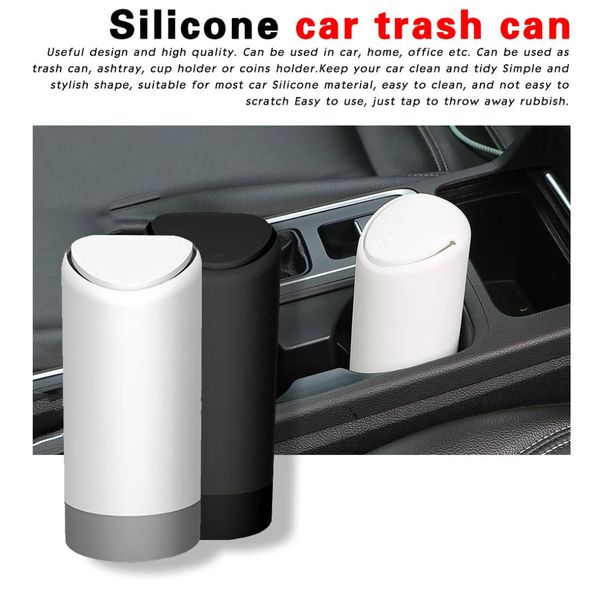 1pcs black white auto car garbage can car trash can silicone garbage dust case holder rubbish bin
1pcs black white auto car garbage can car trash can silicone garbage dust case holder rubbish bin