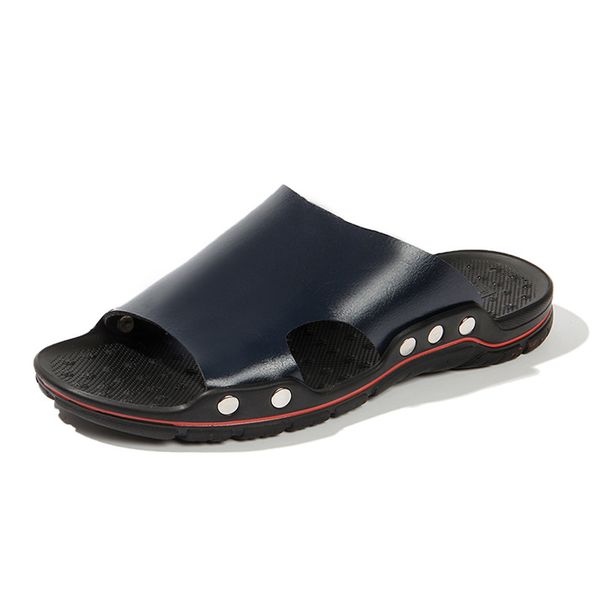 2019 beach slippers men shoes fashion quality leather casual shoes men sandals summer outdoor slides 39-46 flip-flops, Blue;gray
2019 beach slippers men shoes fashion quality leather casual shoes men sandals summer outdoor slides 39-46 flip-flops, Blue;gray