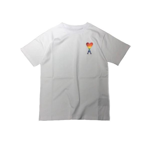 rainbow embroidery ami alexandre mattiussi t-shirt men women short sleeve tee ami alexandre mattiussi t shirt, White;black
rainbow embroidery ami alexandre mattiussi t-shirt men women short sleeve tee ami alexandre mattiussi t shirt, White;black
