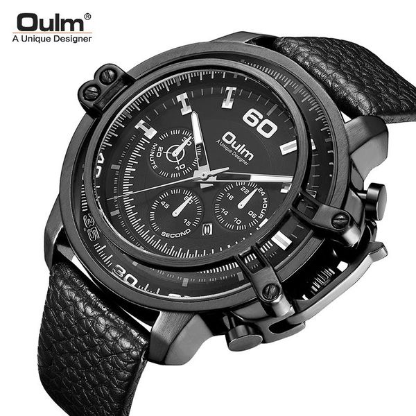 oulm luxury men's watch quartz watch fashion leather men's watch ing, Slivery;brown
oulm luxury men's watch quartz watch fashion leather men's watch ing, Slivery;brown