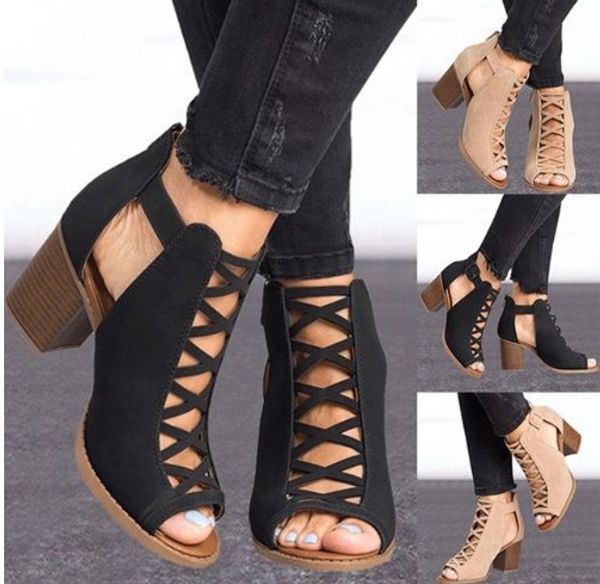 fashion women sandals summer new female fish mouth exposed toe high-heeled sandals ladies shoes plus 35-43, Black
fashion women sandals summer new female fish mouth exposed toe high-heeled sandals ladies shoes plus 35-43, Black