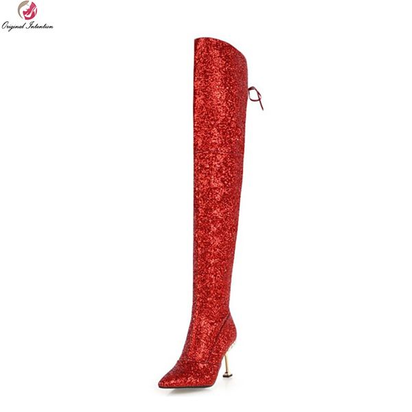 original intention gorgeous women over-the-knee boots pointed toe thin heels boots 5 colors shoes woman plus us size 3-10.5, Black
original intention gorgeous women over-the-knee boots pointed toe thin heels boots 5 colors shoes woman plus us size 3-10.5, Black