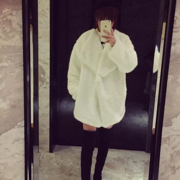 vetement 2019 winter women's faux fur jacket artificial fur overcoat furry coat femme plus size furry fake outwear z306, Black
vetement 2019 winter women's faux fur jacket artificial fur overcoat furry coat femme plus size furry fake outwear z306, Black