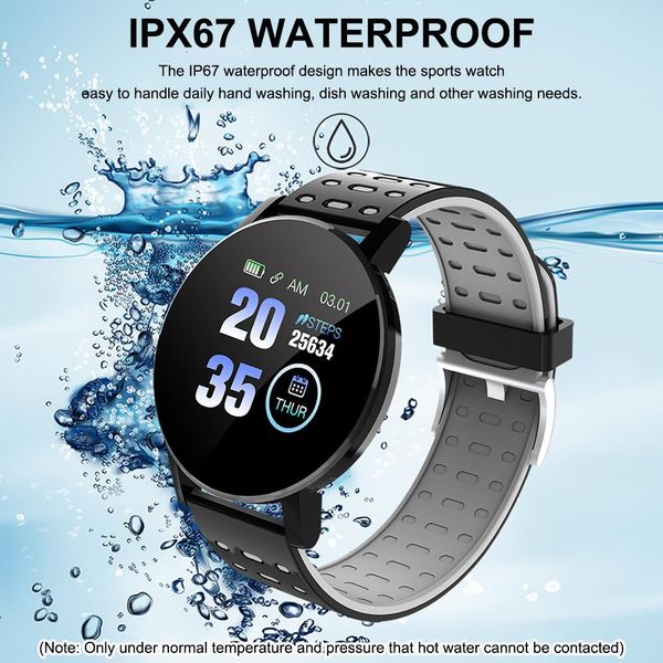 smart watch men 119 plus sports heart rate smart bracelet round 1.3" ips touch ip67 waterproof fitness smartwatch women 119plus, Slivery;brown
smart watch men 119 plus sports heart rate smart bracelet round 1.3" ips touch ip67 waterproof fitness smartwatch women 119plus, Slivery;brown