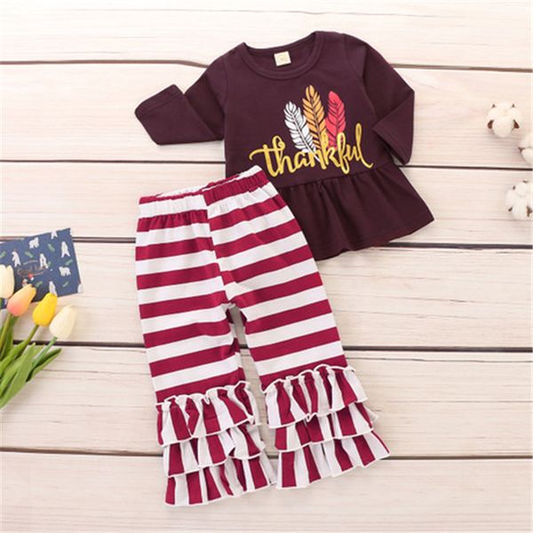 thanksgiving baby girls outfits children turkey feather letter print pants 2pcs/set spring autumn kids clothing sets wholesale afj622, White
thanksgiving baby girls outfits children turkey feather letter print pants 2pcs/set spring autumn kids clothing sets wholesale afj622, White