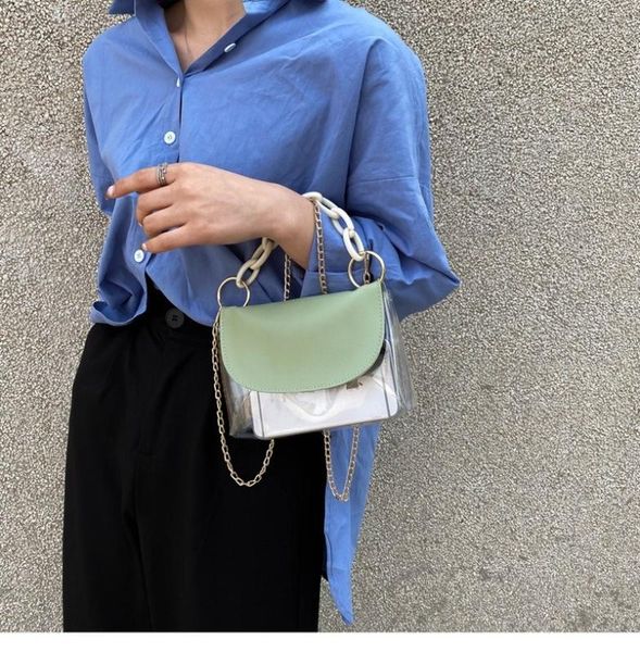2020 spring and summer new ladies shoulder bag fashion armpit chain bag jelly transparent messenger women's
2020 spring and summer new ladies shoulder bag fashion armpit chain bag jelly transparent messenger women's
