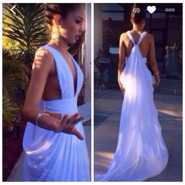 2019 deep v-neck sleeveless chiffon prom dresses pleated ruched formal long special occasion party gowns sleeveless backless, Black
2019 deep v-neck sleeveless chiffon prom dresses pleated ruched formal long special occasion party gowns sleeveless backless, Black