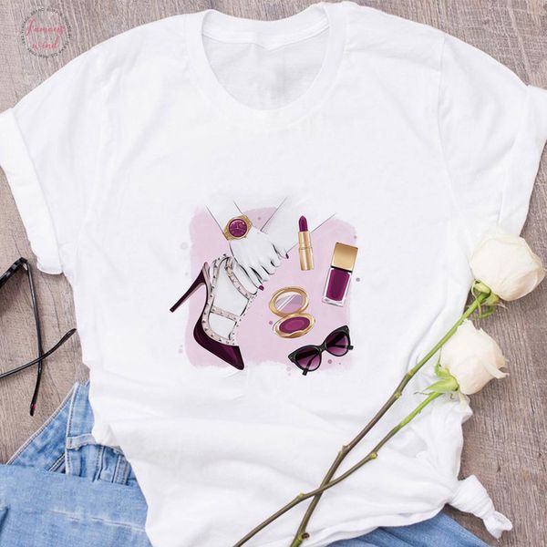 summer 2020 vogue pink high heels perfume flowers bag print new t shirt women slim trendy hipster harajuku tee shirt femme, White
summer 2020 vogue pink high heels perfume flowers bag print new t shirt women slim trendy hipster harajuku tee shirt femme, White