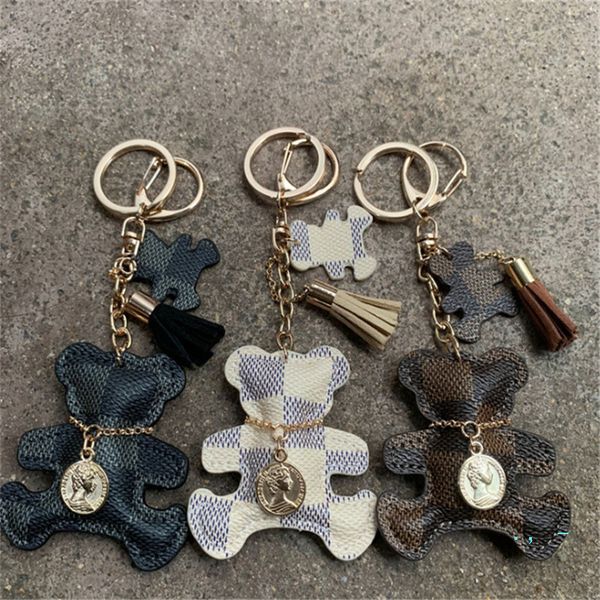 cute key chains women fashion plaid pattern key ring ornaments pu leather bear key pendant decoration for ladies valentine's day gift d, Blue
cute key chains women fashion plaid pattern key ring ornaments pu leather bear key pendant decoration for ladies valentine's day gift d, Blue