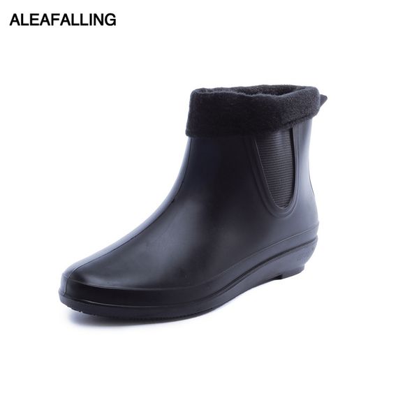 aleafalling new rain boots warm platform slip on waterproof motorcycle removable warm cover mature ankle boots woman shoes w219, Black
aleafalling new rain boots warm platform slip on waterproof motorcycle removable warm cover mature ankle boots woman shoes w219, Black