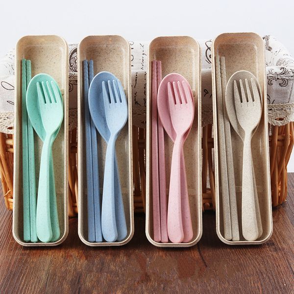 portable plastic tableware plastic spoon fork chopsticks set new design eco-friendly 4 colors reusable wheat straw plastic cutlery
portable plastic tableware plastic spoon fork chopsticks set new design eco-friendly 4 colors reusable wheat straw plastic cutlery