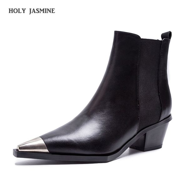 2020 fashion mixed colors leather slip-on shoes woman pointed toe med heels short tube basic ankle boots casual winter boots, Black
2020 fashion mixed colors leather slip-on shoes woman pointed toe med heels short tube basic ankle boots casual winter boots, Black