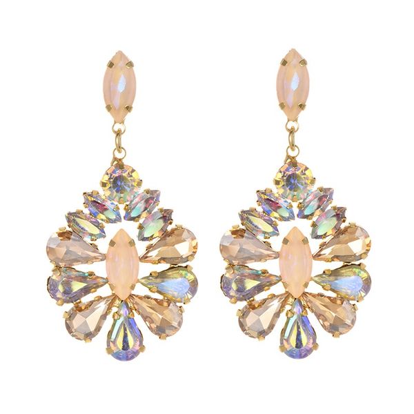 champagne flower crystal earrings for jewelry luxurious color bling crystal long tassel drop earrings for women wedding 2019, Silver
champagne flower crystal earrings for jewelry luxurious color bling crystal long tassel drop earrings for women wedding 2019, Silver
