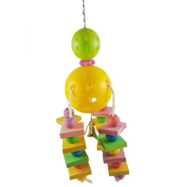 hz - 28 ) parrot toys bird toys parrot plastic ball gnawing toys 150g