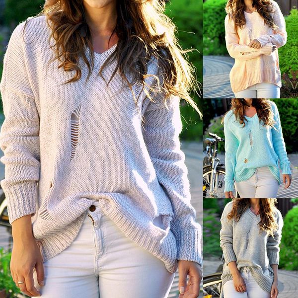 2019 women knitted sweaters modish hole outwear pullovers fashion ripped autumn winter clothes casual loose vintage pull homme, White;black
2019 women knitted sweaters modish hole outwear pullovers fashion ripped autumn winter clothes casual loose vintage pull homme, White;black