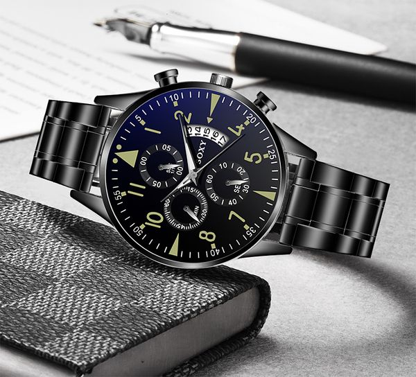 steel watch relogio masculino popular saati hours quartz wristwatch luminous soxy men's watches classic calendar mens business, Slivery;brown
steel watch relogio masculino popular saati hours quartz wristwatch luminous soxy men's watches classic calendar mens business, Slivery;brown