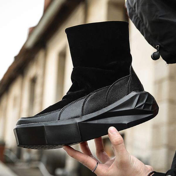 2019 new men casual shoes fall boots men high bot krasovki male luxury footwear botas hombre fashion zapatos de hombre, Black
2019 new men casual shoes fall boots men high bot krasovki male luxury footwear botas hombre fashion zapatos de hombre, Black