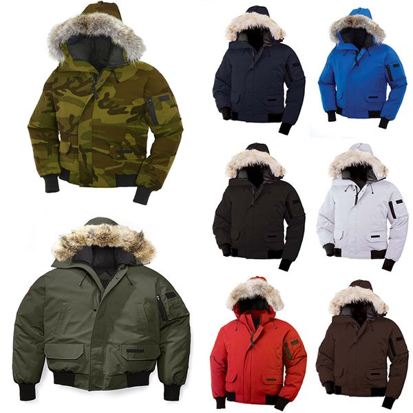 classic canada winter parka hooded fur collar men's down jacket chilliwack windproof warm goose pilot men's short jacket dhl ing, Black
classic canada winter parka hooded fur collar men's down jacket chilliwack windproof warm goose pilot men's short jacket dhl ing, Black