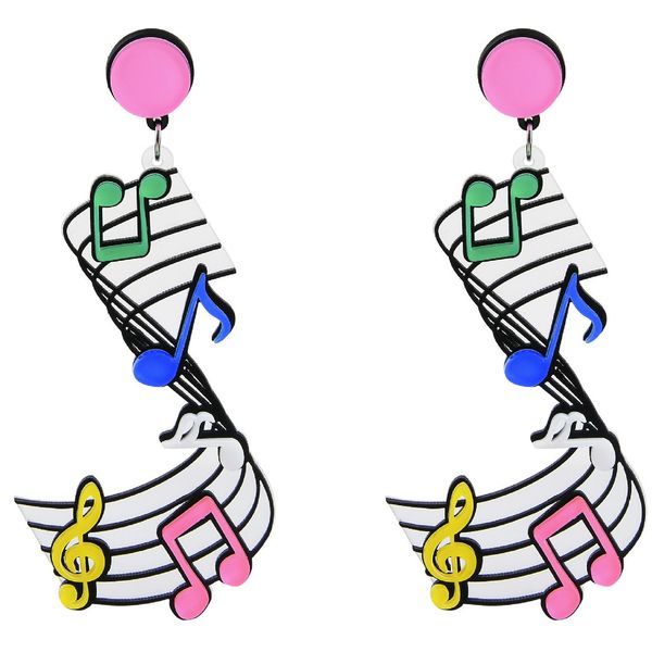 2019 new cool design black piano colorful note music earrings women accessories big long acrylic key earrings brincos grandes, Silver
2019 new cool design black piano colorful note music earrings women accessories big long acrylic key earrings brincos grandes, Silver