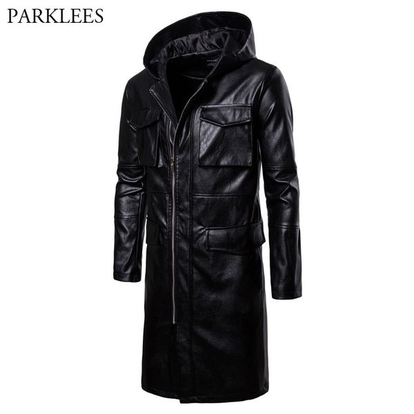 hooded leather jacket men longline pu leather mens jackets and coats casual slim fit multi pocket motor faux veste homme, Black
hooded leather jacket men longline pu leather mens jackets and coats casual slim fit multi pocket motor faux veste homme, Black