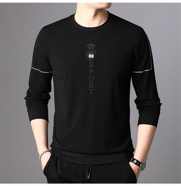 designer long sleeve mens tshirts fashion sports embroidery casual mens crew neck spring autumn tshirts, White;black
designer long sleeve mens tshirts fashion sports embroidery casual mens crew neck spring autumn tshirts, White;black