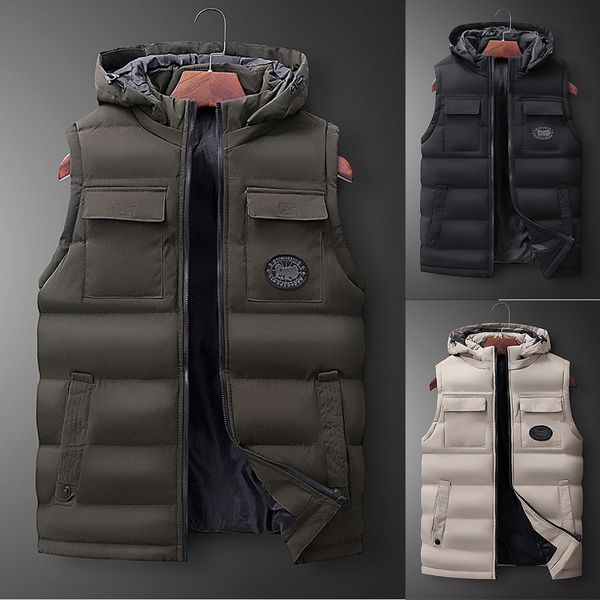 new fashion men autumn winter hiking mountaineering jacket hooded solid outwear vest jacket blouse, Black;red
new fashion men autumn winter hiking mountaineering jacket hooded solid outwear vest jacket blouse, Black;red