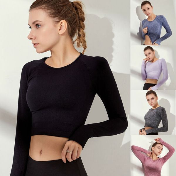 2020 fashion trend women's seamless sports gym yoga crop summer workout fitness long sleeve t-shirts breathable tees, Black;blue
2020 fashion trend women's seamless sports gym yoga crop summer workout fitness long sleeve t-shirts breathable tees, Black;blue