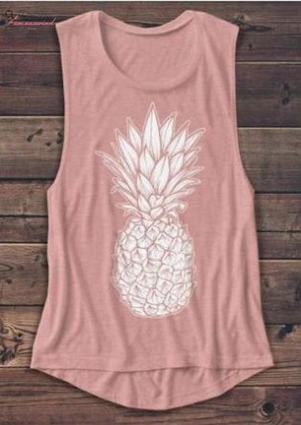 2020 polyester new women tank pineapple printed casual female tank fashion summer pink femme vest loose ladies t shirt, White
2020 polyester new women tank pineapple printed casual female tank fashion summer pink femme vest loose ladies t shirt, White