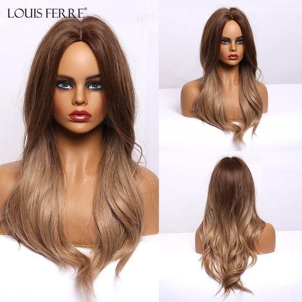louis ferre ombre brown blonde glonden synthetic wigs for black woman long wave middle part cosplay wig heat resistant fibre
louis ferre ombre brown blonde glonden synthetic wigs for black woman long wave middle part cosplay wig heat resistant fibre