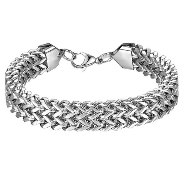 fashion men two-strand wheat chain titanium steel bracelet bangle jewelry gift new, Golden;silver
fashion men two-strand wheat chain titanium steel bracelet bangle jewelry gift new, Golden;silver