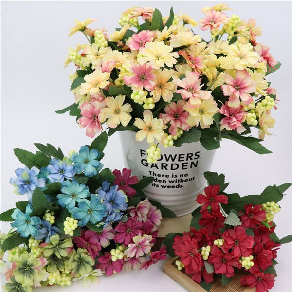 3 pcs/lots painting artificial bunch fake silk daisy flower hydrangea wedding party bouquet bridal home decor floral
3 pcs/lots painting artificial bunch fake silk daisy flower hydrangea wedding party bouquet bridal home decor floral