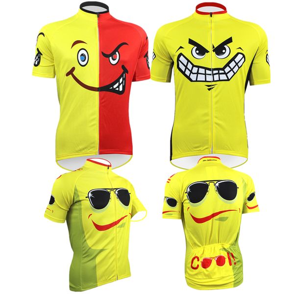 2020 smiley face cycling jerseys men pro team bicycle clothing summer short sleeve quick dry mtb bike jersey yellow cycling wear, Black
2020 smiley face cycling jerseys men pro team bicycle clothing summer short sleeve quick dry mtb bike jersey yellow cycling wear, Black