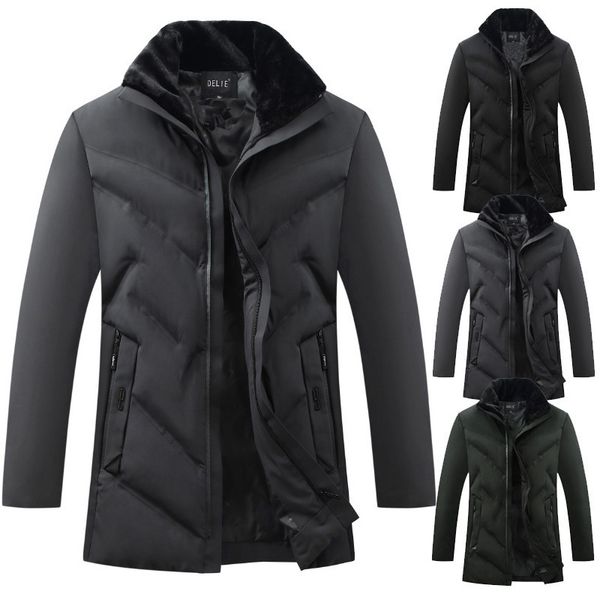 2019 autumn and winter new fur collar down jacket cotton collar coat men's thick cotton jacket, Black
2019 autumn and winter new fur collar down jacket cotton collar coat men's thick cotton jacket, Black