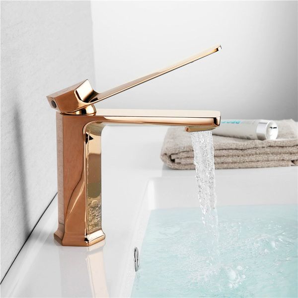 new hexagon rose gold color bathroom sink mixer faucet washbasin deck mounted brass & cold water mixer tap
new hexagon rose gold color bathroom sink mixer faucet washbasin deck mounted brass & cold water mixer tap