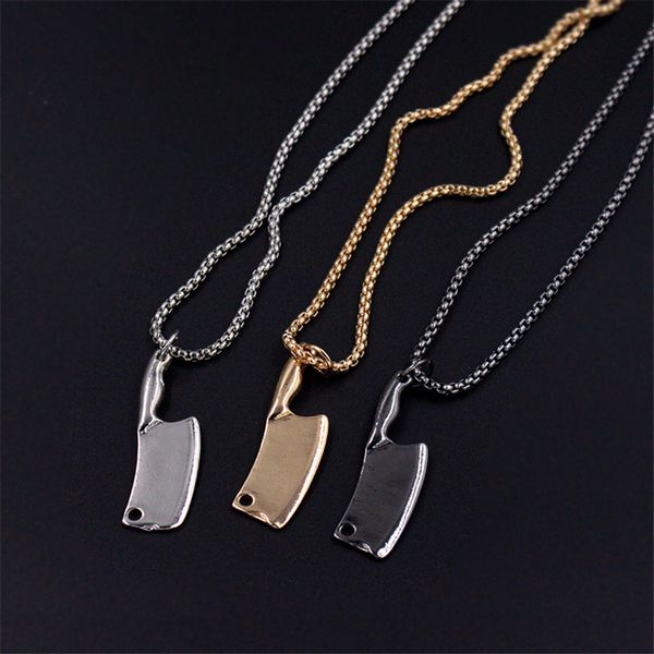 fashion-polished stainless steel mini blade chef kitchen knife pendant necklaces for men women stainless steel hip hop jewelry, Silver
fashion-polished stainless steel mini blade chef kitchen knife pendant necklaces for men women stainless steel hip hop jewelry, Silver