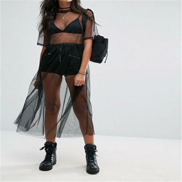 black mesh solid maxi party dress short sleeve loose club women bodycon summer dresses girl o neck slim long dress, Black;gray
black mesh solid maxi party dress short sleeve loose club women bodycon summer dresses girl o neck slim long dress, Black;gray